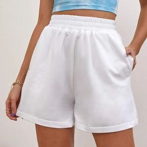 White Sweat Shorts